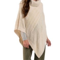 Nwt Anthropologie Poncho. One Size Fits Most. Super Soft. The Color Is Ivory. Material Is 90% Acrylic 10% Polyester Please See Photos For More Details:) Cozy White Poncho For Fall, Chic White Fall Poncho, Chic White Poncho For Fall, Chic White Poncho For Winter, Chic White Winter Poncho, White Poncho For Layering, Cream Cozy Poncho, Cozy Cream Poncho, Anthropologie Blanket