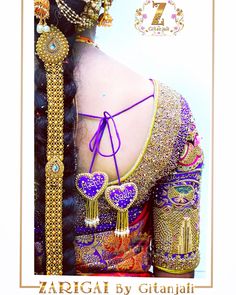 Hand Embriodary, Exclusive Saree Blouse Designs, Saree Kuchulu, Blouse Tassels, Brocade Blouse Designs, Maggam Blouses, Saree Pallu