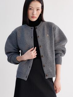 Composition : WOOL 50% NYLON 35% POLYESTER 15%Color : Charcoal GrayCountry of Origin : Republic of Korea Knitwear Cardigan, Charcoal Gray, Charcoal Grey, Knitwear, Composition, Wool, The Originals, Clothes For Women, Grey