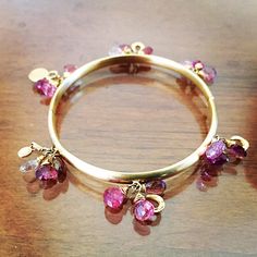 This Horseshoe Pink Tourmaline Bangle Bracelet is beautifully handmade in 14k yellow gold with 18k gold Vermeil. 6 clusters of Tourmaline with petite horseshoes. Easy open clasp Horseshoe Bracelet, Sapphire Bangle, Peridot Bracelet, Equestrian Jewelry, Oval Locket, Yellow Gold Bangle, Horse Jewelry, Horse Shoe, Gold Bangle