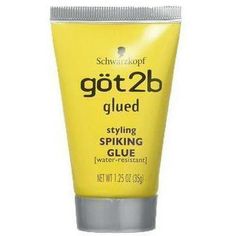 göt2b Glued Styling Spiking Glue is the ultimate hair spiker! With this glue, you can either push it through hair to lock it in place, twist some into the tips to stick hair straight up or just haphazardly distribute all over for that unstructured, messy look. Water resistant formula Create spiky or stiff styles Long-lasting, all day styles Very-strong hold Directions: All you have to do is just squeeze some drops and apply evenly throughout the hair. Ingredients: Water (Aqua), VP/VA Copolymer, Messy Look, Got2b Glued, Schwarzkopf Got2b, Benzalkonium Chloride, Spiked Hair, Spiky Hair, Push It, Styling Gel, Beauty Store