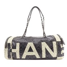 Used Chanel Coco Mark Camellia Boston Bag Coated Canvas Women's Chanel (Sku: Gzl139hz) === General === Brand : Chanel === Design === Type : Boston Bag Material : Coated Canvas Color : Black, White Gender : Women === Size === Size (Hxwxd) : 20cm X 32cm X 20cm / 7.87'' X 12.59'' X 7.87'' === Included Items === Accessories : Pouch Accessories Notice : Before Purchasing, Please Refer To The Images Of The Accessories Included With The Item. === Condition === Condition : Used (Very Good) Ranking : Ran Elegant Formal Satchel With Logo, Elegant Travel Satchel With Logo, White Camellia, Chanel Black And White, Chanel Shoulder Bag, Vintage Shoulder Bag, Handbag Wallet, Boston Bag, Wallet Accessories