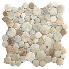 Each pebble is carefully selected and hand-sorted according to color, size and shape in order to ensure the highest quality pebble tile available. The stones are attached to a sturdy mesh backing using non-toxic, environmentally safe glue. Because of the unique pattern in which our tile is created they fit together seamlessly when installed so you can't tell where one tile ends and the next begins! Usage: Shower floor, bathroom floor, general flooring, backsplashes, swimming pools, patios, fireplaces and more. Interior & exterior. Commercial & residential. Details: Sheet Backing: Mesh Sheet Dimensions: 12" x 12" Pebble size: Approx 3/4" to 2 1/2" Thickness: Approx 3/8" Finish: Glazed Quartz Rock Tile, Natural Stone Mosaic, Rustic Tile, Decorative Pebbles, Interlocking Bricks, Pebble Tile, Stone Mosaic Tile, Pebble Mosaic, Bath Tiles