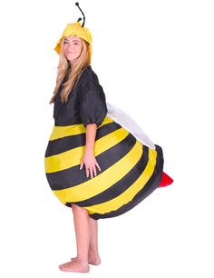 PRICES MAY VARY. One size fits most adults - Flexible desgin allows it to adapt! Perfect for Halloween, a bachelor/bachelorette or fun costume party! Fan inflates costume in seconds & lasts up to 7 hours Requires 4 x AA batteries (not included) Insect Fancy Dress, Bee Fancy Dress, Bee Costumes, Bumble Bee Costume, Stag Night, Bee Costume, Inflatable Costumes, Bee Movie, Fancy Dress Outfits