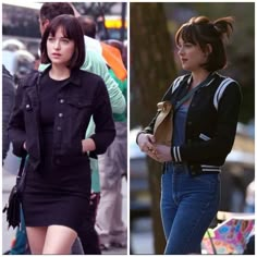 Dakota Johnson Bob Haircut, Dakota Johnson Hair Bob, How To Style Bob With Bangs, Short French Bob Hairstyles, Dakota Johnson Short Hair, 90s Bob Haircut, 90s Lob, Lob Haircut With Bangs