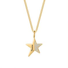 PRICES MAY VARY. ❤❤❤The Side Pave Star Charm Custom Name Necklace is a stunning piece of jewelry that combines the beauty of stars with personalized customization. Made from high-quality stainless steel, this necklace features a box chain design that adds elegance and durability to the overall look. ❤❤❤The star-shaped charm is adorned with dazzling pave-set stones, adding a touch of sparkle and glamour. The charm can be customized with a name or word of your choice, making it a truly personal an Family Valentines, Packing Gift, Necklace Chain Types, Necklaces Chain, Custom Name Necklace, Copper Material, Bar Pendant, Valentines Gifts For Her, Cute Necklace