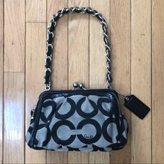 This Gorgeous And Fun Coach Shoulder Bag Goes With Your Dressy Outfits Or Your Casual Outfits. This Was Only Used A Few Time So It Looks Brand New! Such A Great Size To Fit All The Essentials Plus A Little Extra. Gray Shoulder Bag With Handles For Evening, Evening Gray Shoulder Bag With Handles, Evening Gray Shoulder Bag With Gunmetal Hardware, Chic Gray Coach Bag, Coach Gray Rectangular Shoulder Bag, Gray Shoulder Bag With Branded Hardware For Everyday, Gray Chain Strap Bag For Everyday, Chic Gray Coach Shoulder Bag, Chic Gray Shoulder Bag With Branded Hardware