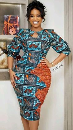 Ankara Short Gown Styles For Wedding, Latest Ankara Short Gown, Short Gown Styles, Ankara Short, Ankara Short Gown Styles, Ankara Long Gown Styles, African Print Dress Ankara, Short African Dresses, Best African Dresses