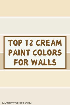 Popular cream paint colors for the home. Cream Wall Paint, Popular Interior Paint Colors, Cream Paint Colors, Cream Paint, Cream Walls, Wall Paint Colors, Interior Paint Colors, Paint Colors For Home, Making Waves