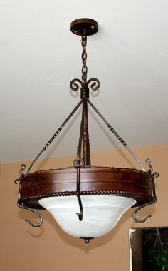 Georgian Forged Iron Chandelier