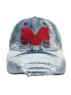 denim cap Denim Cap, Mind Games, Distressed Denim, Baseball Cap, Trucker Hat, Baseball