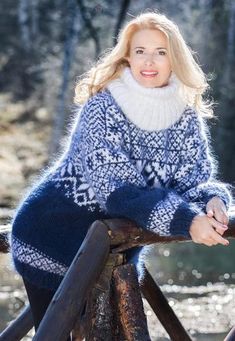 100 % hand crafted Cozy soft mohair sweater in a stunning Nordic pattern. A true piece of art. This sweater can be crafted in other color combination - contact us for more details Materials : 2 strands soft premium quality longhair mohair. Please check carefully the described measurements before you decide to purchase this item! Please consider that there may be a slight difference because of the different monitors' representation Shipping: We ship worldwide with Priority Registered Airmail . Yo Knit Sweater Men, Fuzzy Mohair Sweater, Fair Isle Pullover, Boho Pullover, Norwegian Sweater, Icelandic Sweaters, Hand Knit Sweater, Nordic Sweater, Fluffy Sweater