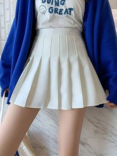 Vintage Mini Skirts Korean Tennis Student White Designed Dance Skirt Cheap Trendy Pleated Tennis Skirt, Vintage Mini Skirts, Skirts Korean, Mini Tennis Skirt, Mini Skirt Pleated, Empire Pattern, Summer Dance, Y2k Mini Skirt, Womens Pleated Skirt