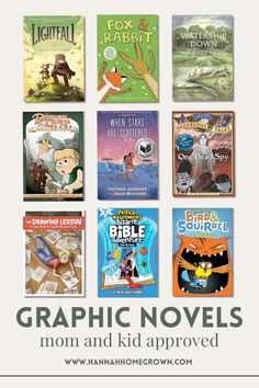 graphic novels for kids to read with the title graphic novels, mom and kid approved