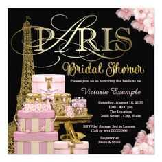 paris birthday party with pink and gold cake