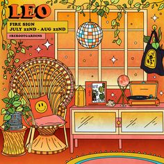 the poster for leo's fire sign show