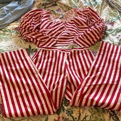 Both A Size 6 Fits True To Size Excellent Condition I Think This Is The Mott Pant And The Formentera Top Stripe Top, Rachel Comey, Pant Jumpsuit, Jumpsuit Romper, Red White, Red And White, Pants For Women, Rompers, Size 6