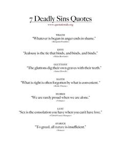 an image of the title page for seven deadly sin's quotes