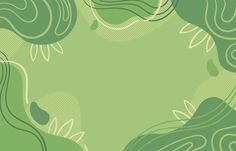 an abstract green background with swirls and leaves