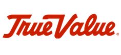 the true value logo is shown in red and white letters on a white background, which reads true value