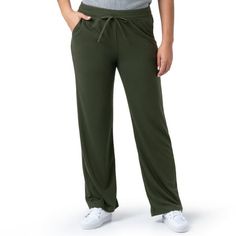 The Wright's Women's French Terry Relaxed Fit Sweatpants are where comfort meets style. Made from midweight French terry fabric, they offer a classic fit for any occasion. With added spandex for flexibility and an extra-wide drawstring elastic waistband for a secure yet comfy fit, they are perfect for lounging or casual outings. Elevate your comfort game with this versatile piece. Size: M.  Color: Green. French Terry Pants, Fleece Sweatpants, Womens Sweatpants, French Terry Fabric, Jogger Sweatpants, Gender Female, Comfy Fits, French Terry, Straight Leg