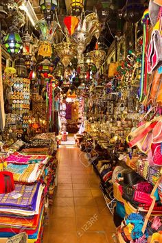 a store filled with lots of colorful items