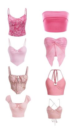 Summer Pink Aesthetic, Cute Pyjama, Pink Tank Tops, Preppy Chic Outfits, Preppy Summer Outfits, Outfit Inspo Summer, Shein Outfits, Swaggy Outfits, Simple Trendy Outfits