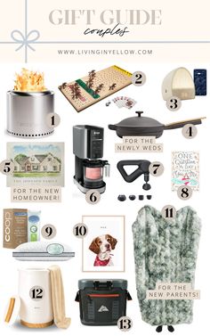 gift guide for the living room and kitchen