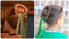 Frozen Hairstyles, Disney Hairstyles, Anna Coronation, Hairstyles Halloween, Different Hair Styles, Anna Hair, Frozen Hair, 5 Minute Hairstyles, Disney Hair