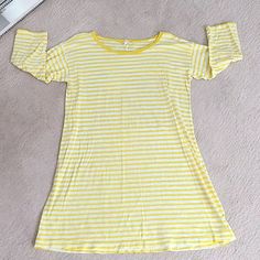 Purchased New At J.Crew. Size Small. New Without Tags. Never Worn. Comes From My Very Clean,Pet And Smoke Free Home. T Shirt Dress, Yellow White, Tshirt Dress, J Crew, Color White, Shirt Dress, Midi Dress, Womens Dresses, Pet