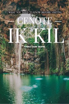 an image of a waterfall with the words genopel tik kill on it