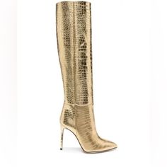 Questions? Leave A Comment Below! Leather Boots With Crocodile Pattern For Party, Elegant Boots With Crocodile Pattern And Round Toe, Party Leather Boots With Crocodile Pattern, Elegant Crocodile Pattern Boots With Round Toe, Elegant Leather Heeled Boots With Crocodile Pattern, Chic Gold Snip Toe Boots, Gold Luxury Calf Leather Boots, Elegant Heeled Boots With Crocodile Pattern And Pointed Toe, Gold Luxury Heeled Boots With Pointed Toe