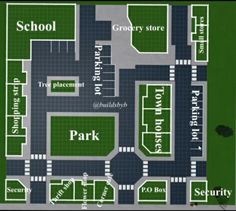 this is an image of a map of the parking lot for school and other public buildings