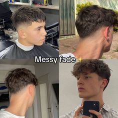 Messy Hair Haircut, Guy Hairstyles Short Straight Hair, Low Fade Messy Hair, Men Messy Haircut, Drop Fade Messy Fringe, Messy Fringe Haircut Men Taper, Messy Comb Over Men, Men’s Summer Haircut, Fridge Up Haircut Men