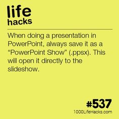 a yellow poster with the words life hacks written in black and white on it