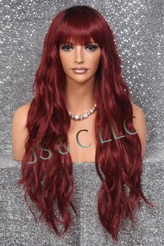 "~We mainly sale our wigs to cancer and alopecica patients. Therefore, we do not accept any returns on wigs. Please choose wisely and ask all questions before making your purchase/purchases. All sales on wigs are final. Thank you in advance for your consideration.~ WIG SPECIFICS TYPE: Classic Cap MATERIAL: Human Hair Blend Wig LENGTH: Approx. 30 \" when fiber is stretched CAP SIZE: Average ~Fits 21.5\"-22.5\" in head circumference CAP ADJUSTABLE: Yes SPECIAL FEATURES: Lots of Layers, Beautiful w Blend Wig, Blonde With Dark Roots, Full Bangs, Side Bangs, Choose Wisely, Masquerade Ball, Bad Hair, Anime Cosplay, Blow Dry