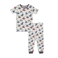 Magnetic 2pc Toddler PJ | Hares on Hogs - So & Sew Boutique Luxe Baby, Toddler Pajamas, Toddler Boy Outfits, Consumer Products, Baby Size, Pj Sets, Kids Wear, Magnetic Closure, Rabbits