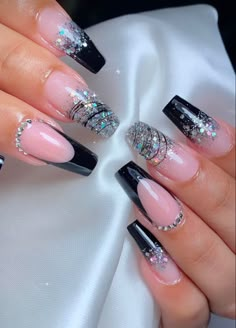 Feather Nails, Simple Gel Nails, Ombre Nail Designs, Pretty Nail Art Designs, Trendy Nail Design, Pink Nail, Coffin Nails Designs, Funky Nails, Fancy Nails