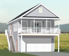 this is an artist's rendering of a two story house