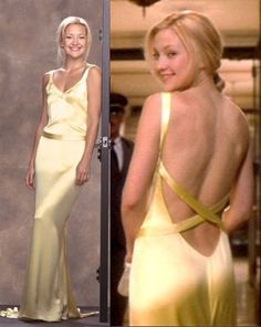 Image result for how to lose a guy in 10 days Kate Hudson Dress, Yellow Gown, Iconic Dresses, Kate Hudson, Mode Inspo, Event Dresses