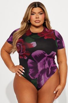 Available In Black/combo. Bodysuit Crew Neck Short Sleeve Floral Print Cheeky Bottom Snap Button Closure Double Lined Mesh Stretch Final Sale Disclaimer Print Placement May Vary Shell: 85% Polyester 15% Spandex Lining: 100% Polyester | Sweetest Scent Mesh Bodysuit in Black size Medium by Fashion Nova Fitted Short Sleeve Printed Bodysuit, Fitted Printed Bodysuit With Short Sleeves, Fitted Black Printed Bodysuit, Fitted Printed Black Bodysuit, Black Printed Bodysuit For Party, Mesh Bodysuit, Sweet Scents, Black Bodysuit, Snap Button