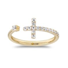 Decorate yourself in  elegance with this Ring is crafted from 14-karat Yellow Gold by Gin & Grace  Ring. This Ring is made up of Round-cut White Diamond (16 Pcs) 0.27 Carat. This  Ring is weight 1.71 grams. This delicate Ring is polished to a high finish  shine. 14k Gold Bypass Ring With Single Cut Diamonds, 14k Gold Brilliant Cut Diamond Ring With Open Band, 14k Gold Open Band Diamond Ring With Brilliant Cut, Gold Diamond Bypass Promise Ring, Diamond White 14k Gold Open Band Jewelry, 14k Gold Open Band Jewelry In Diamond White, 14k Gold Diamond Ring With Open Band, 14k Gold Rings With Brilliant Cut Open Band, Gold Bypass Ring With Diamond And Open Band