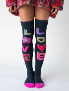 Over-the-Knee Cozy Socks