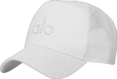 White Trucker Hat With Curved Visor, White Baseball Cap With Mesh Back, White Curved Brim Hat With Mesh Back, White Curved Brim Baseball Cap With Mesh Back, White Mesh Back Hat With Curved Brim, Casual White Baseball Cap With Mesh Back, White Sports Hat With Mesh Back, Sporty White Hat With Mesh Back, White Casual Snapback Hat With Mesh Back