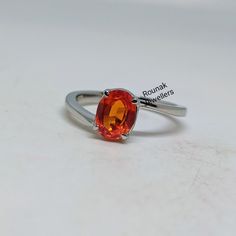 BAND - ROUNAK JEWELLERS MATERIAL - 925 STERLING SILVER GEMSTONE - LAB CARTED ORANGE SAPPHIRE ORANGE SAPPHIRE STONE WEIGHT - 1.95 CARAT SAPPHIRE STONE SIZE - 8 x 6 MM GROSS WEIGHT - 2.490 GM STONE SHAPE - OVAL GEM COLOUR - ORANGE RING SIZE - ALL SIZE AVAILABLE PLEASE GIVE YOUR OPENION OR FEEDBACK ABOUT THE PRODUCT. WE ACCEPT BULK ORDER ALSO https://www.etsy.com/in-en/shop/RounakJewellers?ref=search_shop_redirect Orange Rings With Polished Finish For Anniversary, Orange Sterling Silver Ring, Sterling Silver Orange Ring With Polished Finish, Orange Oval Sterling Silver Ring, Orange Sterling Silver Ring With Polished Finish, Formal Orange Sterling Silver Rings, Orange Sapphire Ring, Orange Ring, Kyanite Ring