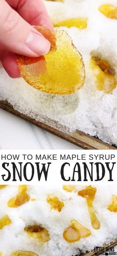 how to make maple syrup snow candy