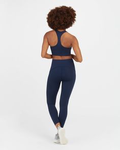 Active leggings with a built-in butt lift! Designed with our signature performance fabric with targeted shaping and a contoured waistband, this flattering style is engineered to give you the best rear view. | Spanx Women's SPANXshape Booty Boost 7/8 Leggings Marathon Runners, Active Leggings, Natural Curves, Performance Fabric, Personal Marketing, Rear View, Daily Wear, Built In, Leggings