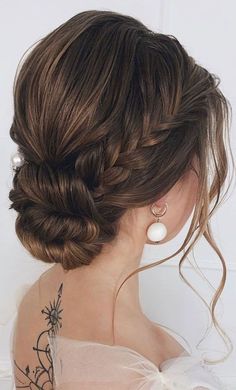 Long Hairstyle Ideas, Wedding Hair Up, Wedding Hair Ideas, Updo Hairstyle, Long Hairstyle, Updos For Medium Length Hair, Wedding Hair Inspiration