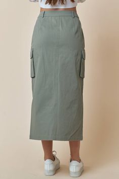 This stylish Cargo Utility Skirt is a great addition to your casual wardrobe. Featuring belt loops, a zip-fly and a button closure, and handy utility pockets, you'll be ready to take on any adventure! All in the comfort of 100% cotton. What are you waiting for? Suit up! Utility Cargo Skirt With Pockets For Work, Khaki Cargo Skirt With Side Pockets For Work, Casual Cargo Skirt With Belt Loops For Fall, Utility Skirt With Pockets For Work, Versatile Skirt With Pockets, Fall Utility Cargo Skirt With Pockets, Utility Cargo Skirt With Pockets, Casual Cargo Skirt With Pockets, Utility Skirt With Side Pockets For Fall