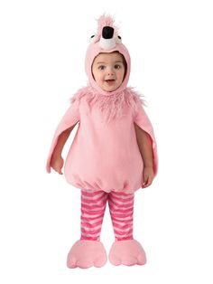 Baby/Toddler Flamingo Costume - costumes.com Flamingo Halloween Costume, Flamingo Costume, Halloween Infantil, Animal Halloween Costumes, Baby First Halloween, Animal Costumes, Toddler Halloween Costumes, Pink Bodysuit, Toddler Costumes